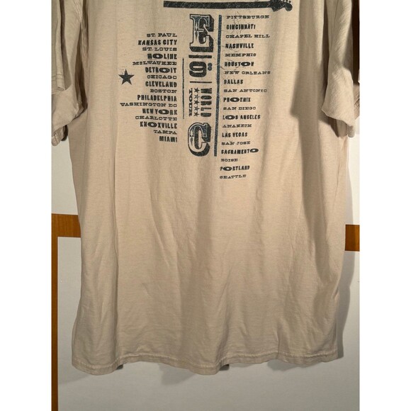 Vintage Eric Clapton World Tour 1998 Pilgrim Tan Shirt Large L Tultex - Picture 8 of 8